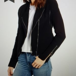 NEW BLANKNYC Denim Mesh Crepe Jacket